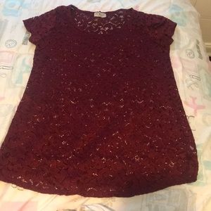 Maternity size large lace top